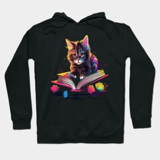 American Bobtail Reads Book Hoodie